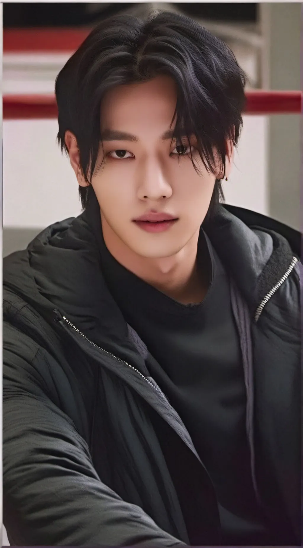 ai character: Hyunjin  background