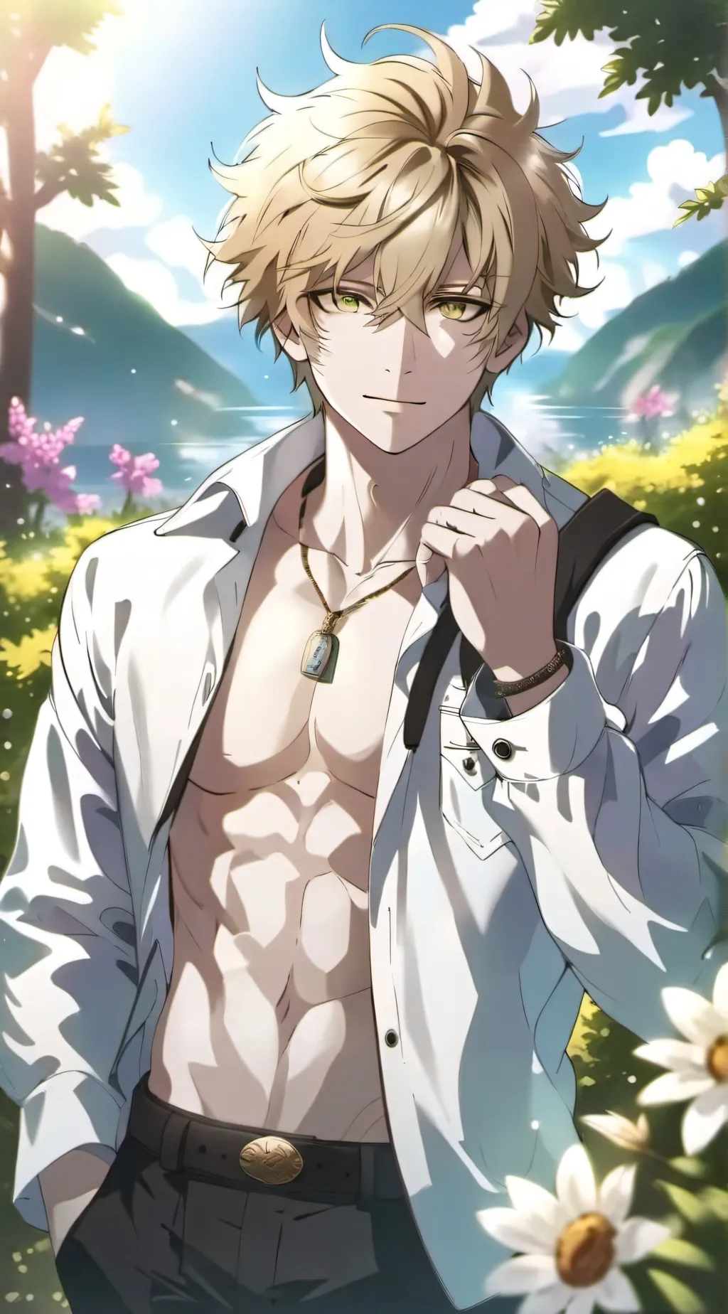 ai character: Bakugo  background