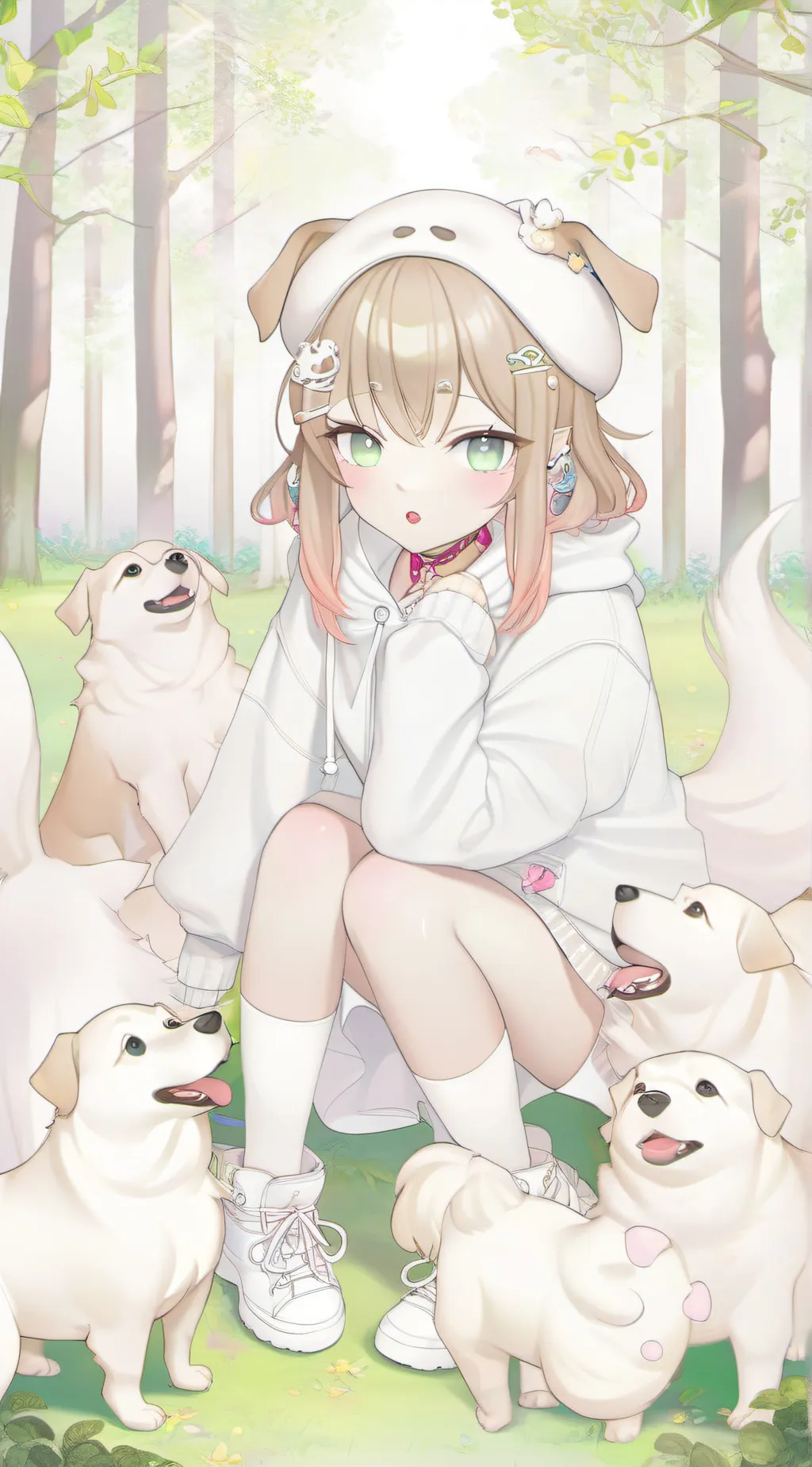 ai character: Rose background