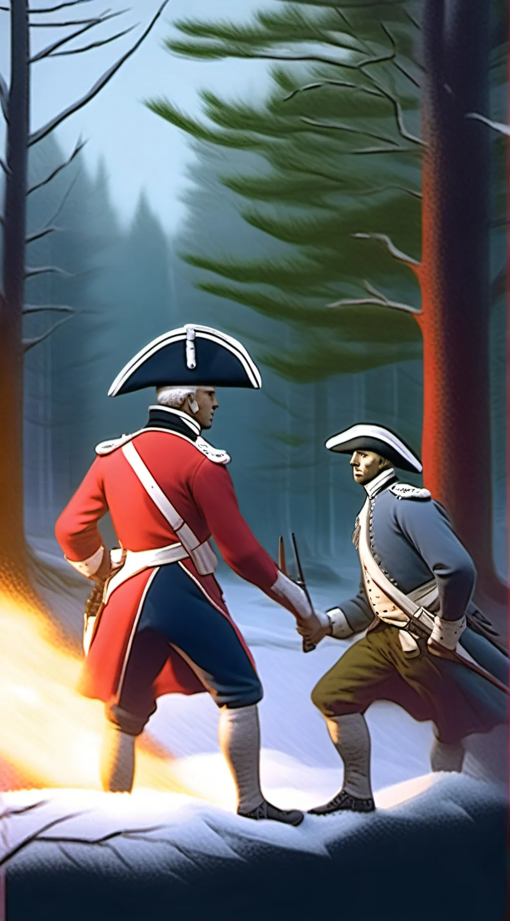 ai character: Lexington Green background