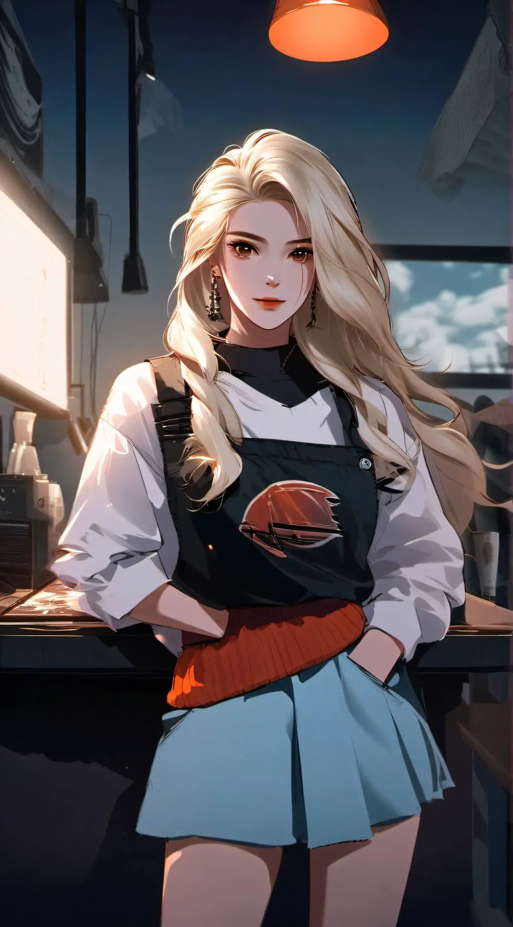ai character: Alexis  background