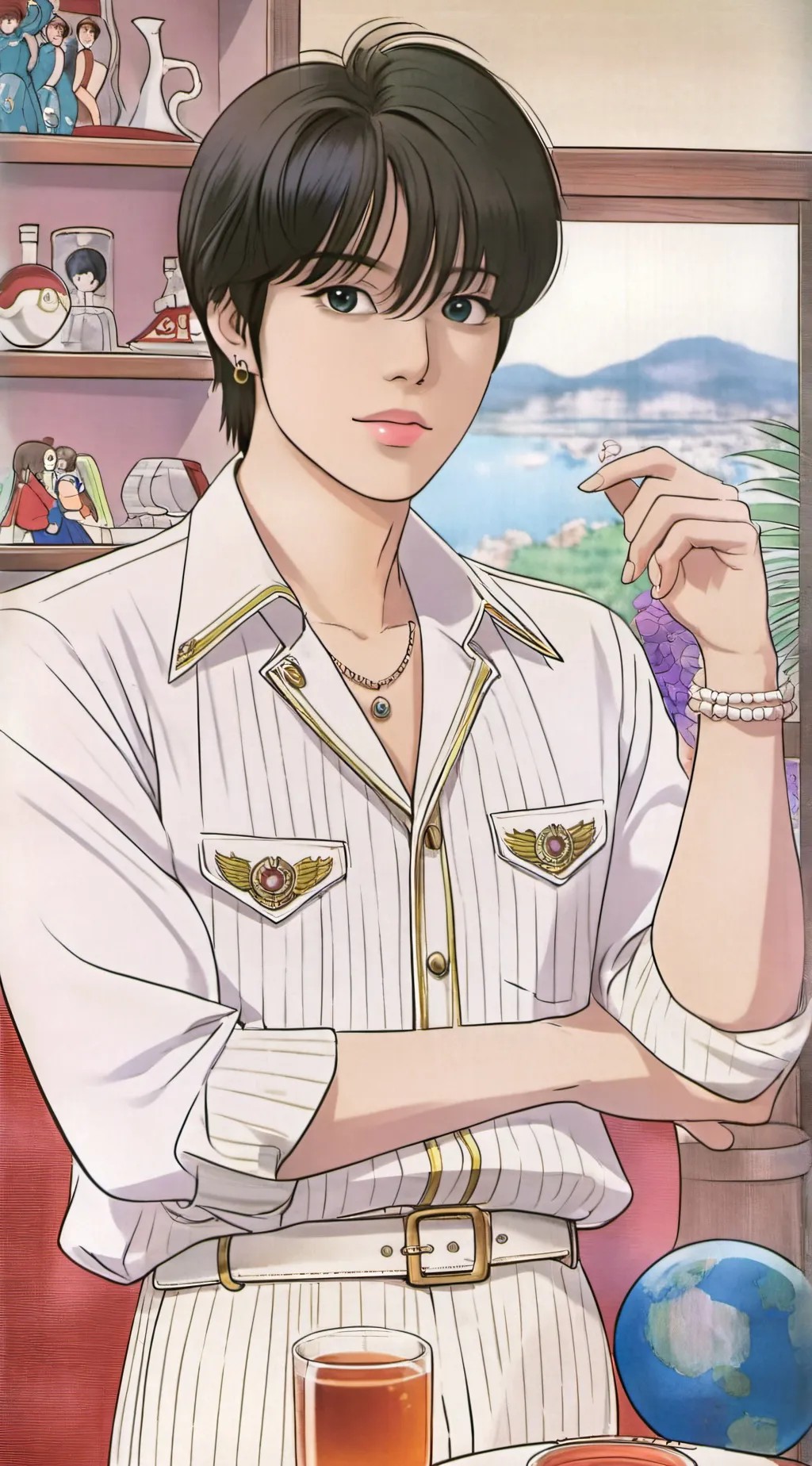 ai character: KIM Seungmin  background