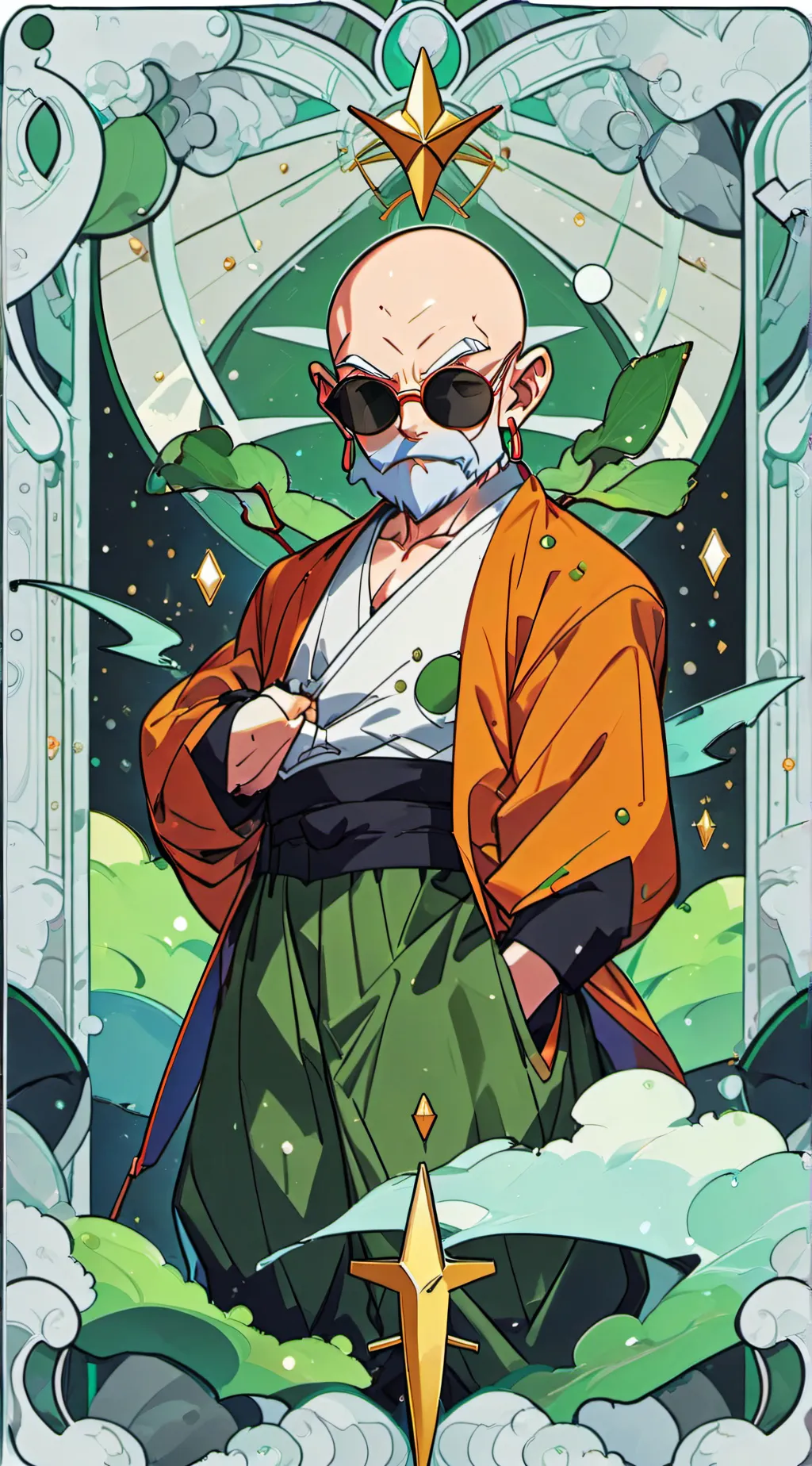 ai character: Master Roshi  background