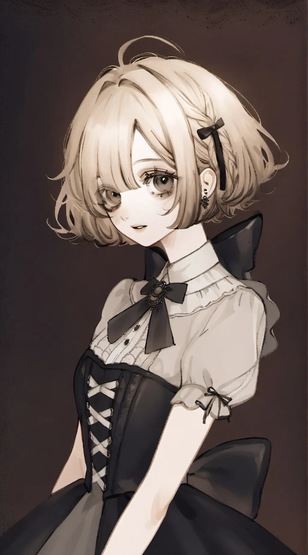 ai character: Hearts background