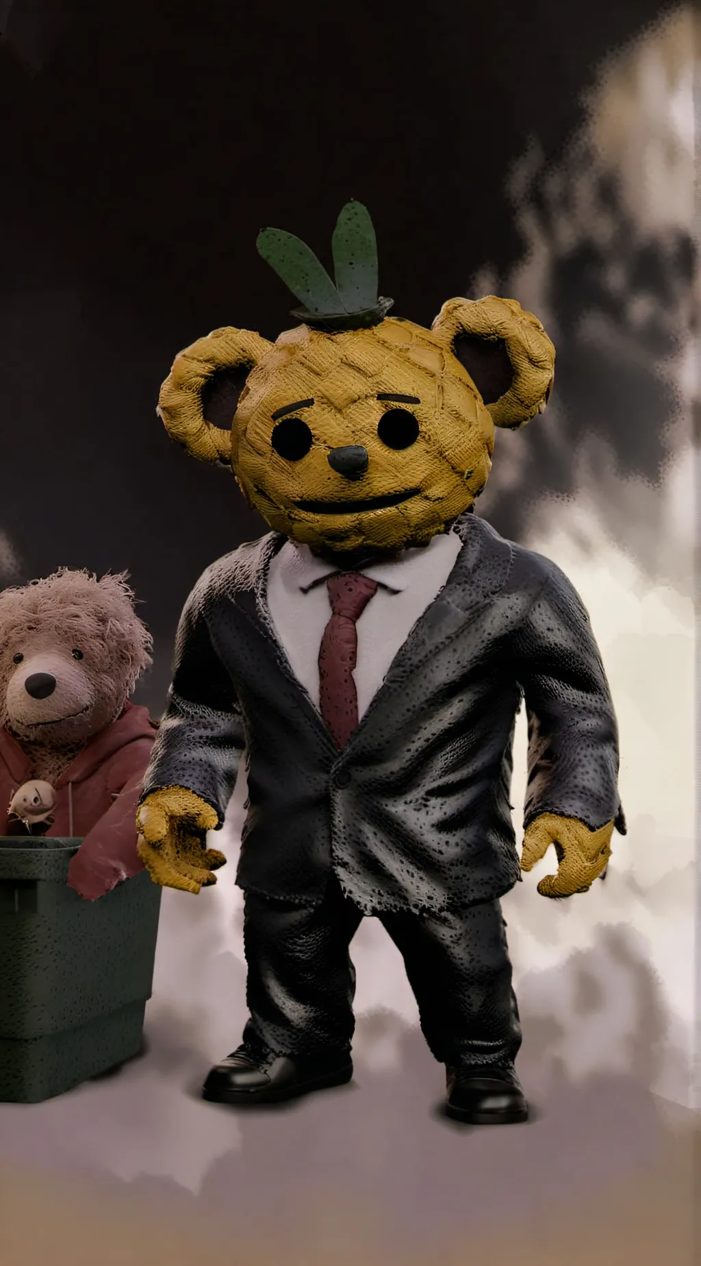 ai character: Fredbear Suit background