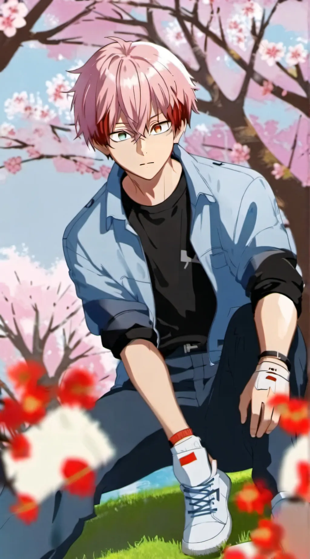 ai character: todoroki  background