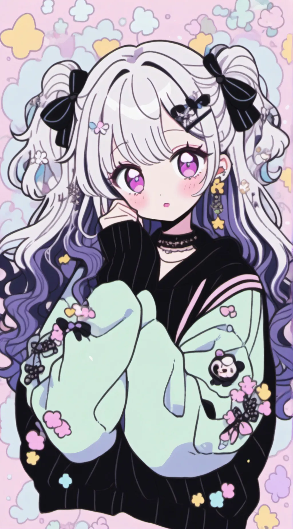 ai character: Sakura background