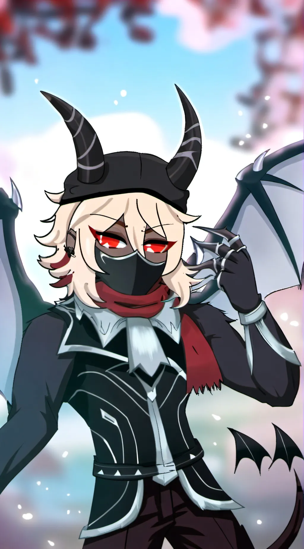 ai character: lonely love birds background