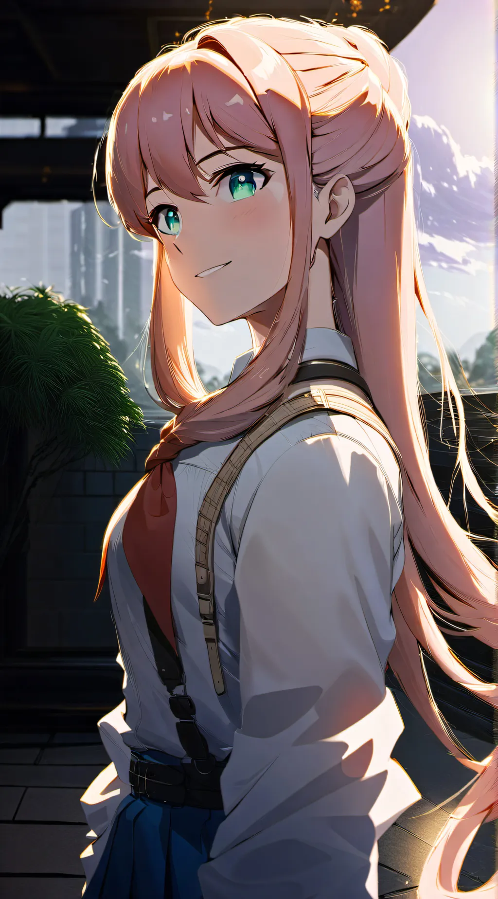 ai character: Doki Doki club background