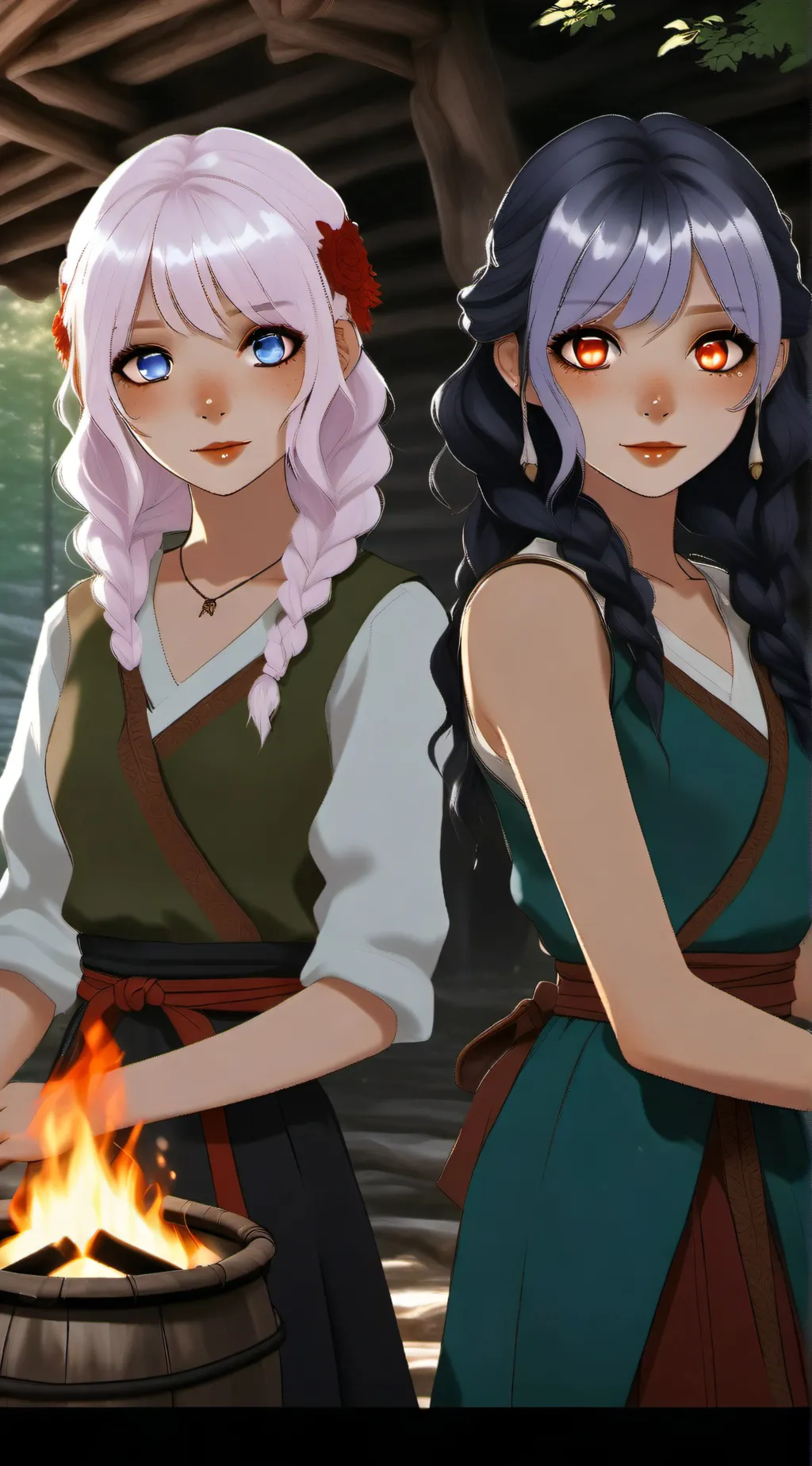 ai character: Kira and Ace background