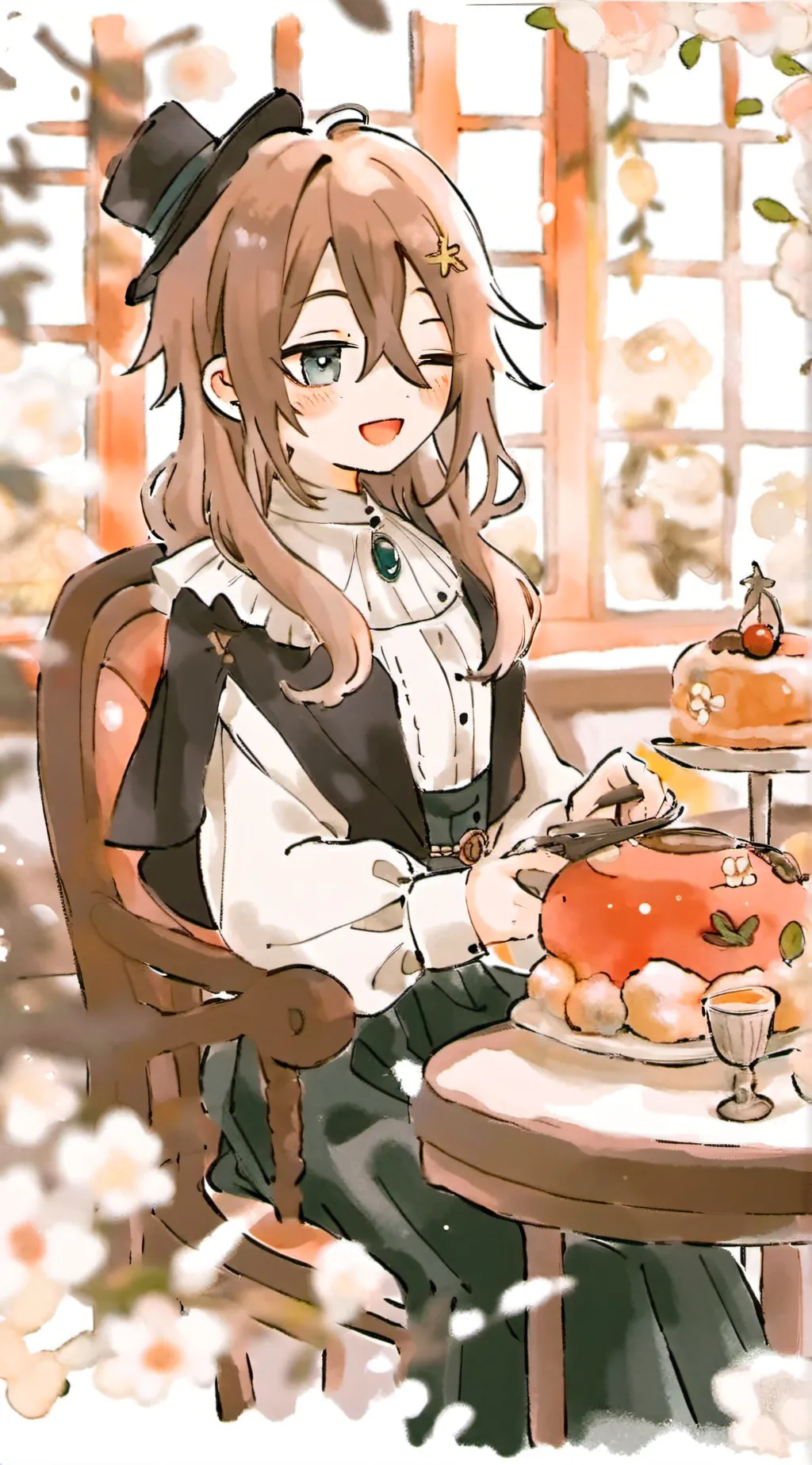 ai character: ku background