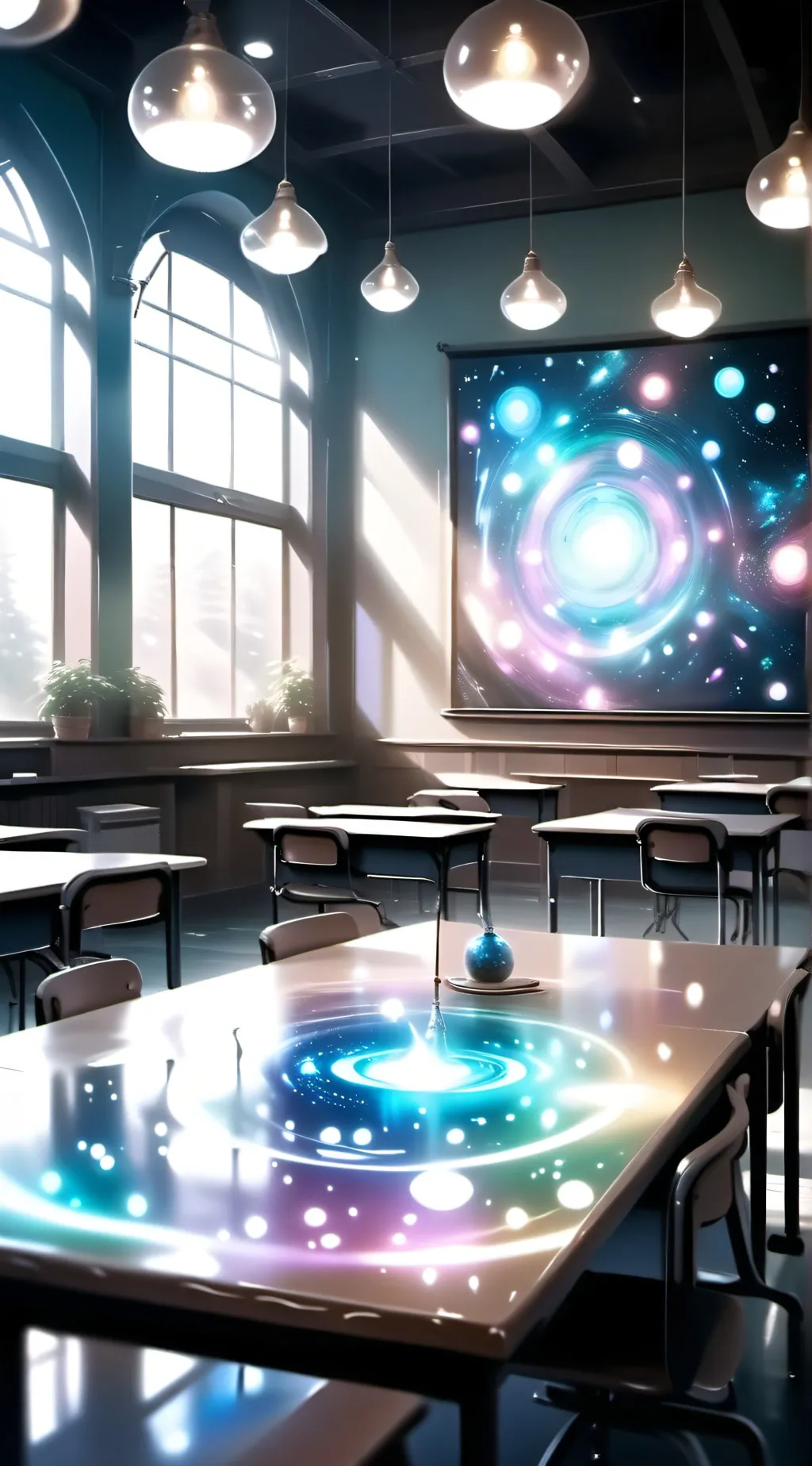 ai character: magic school background
