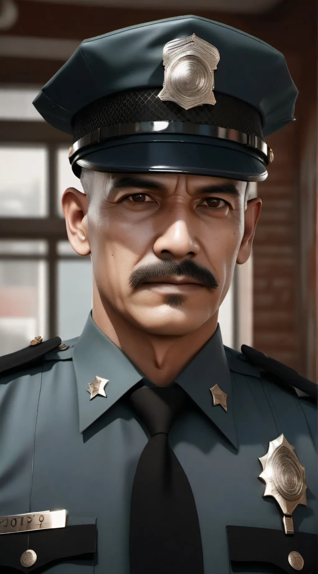 ai character: dad cop background