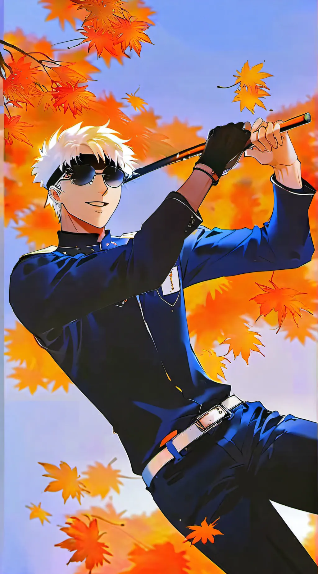 ai character: Satoru gojo background