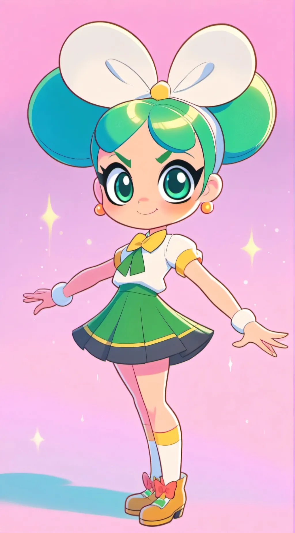 ai character: Powerpuff Girls background