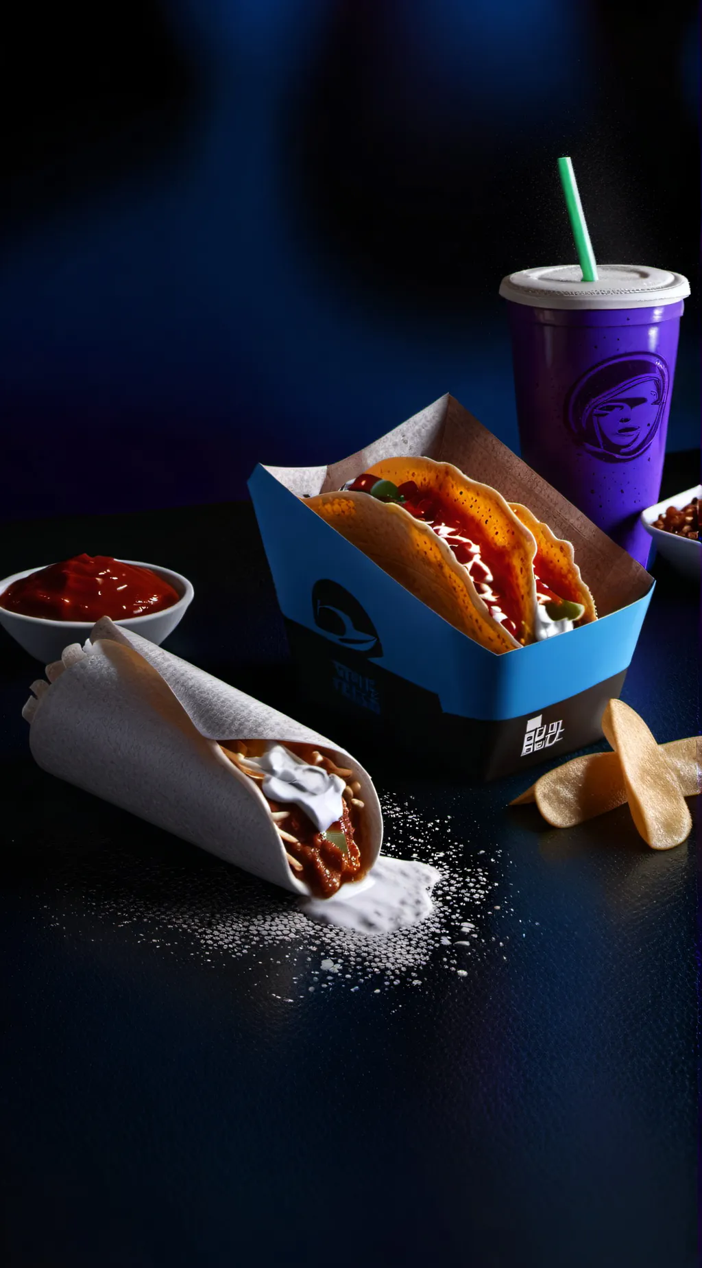 ai character: Taco bell background