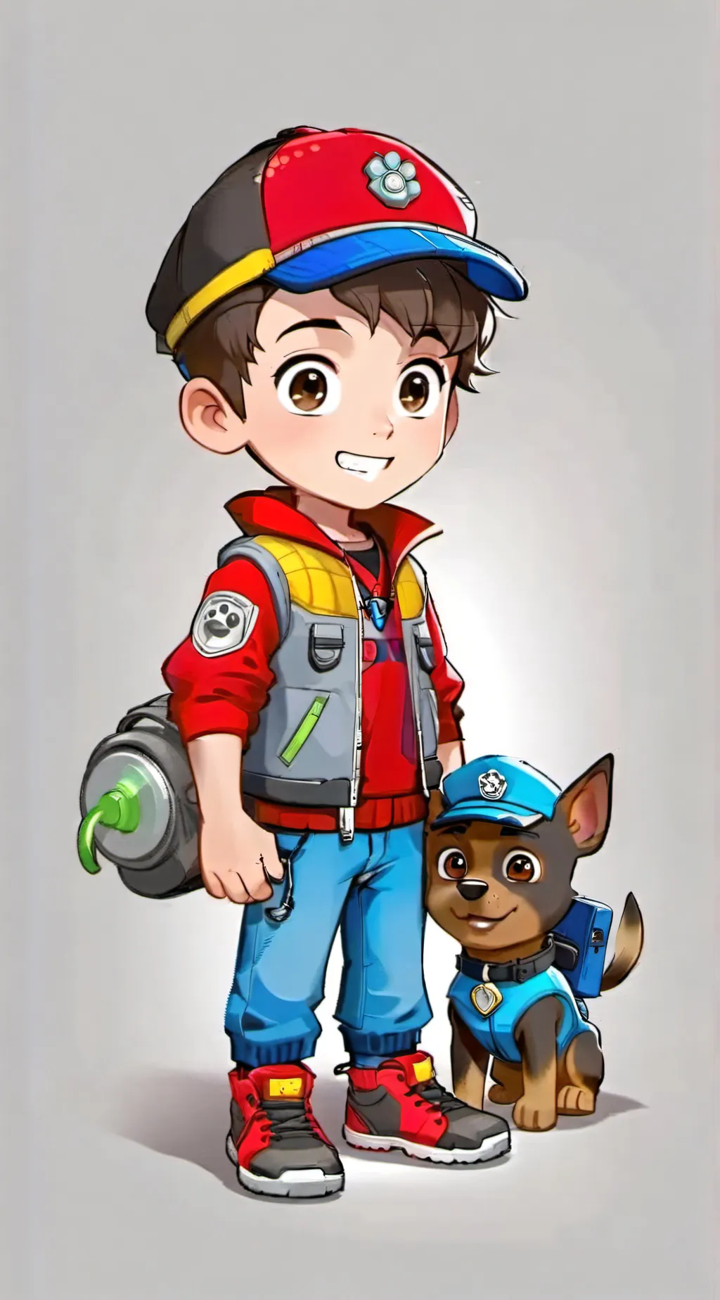 ai character: Paw patrol movie background