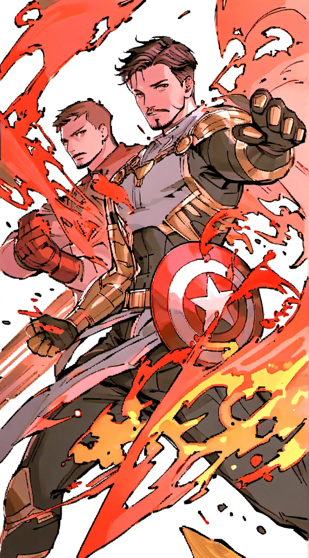 ai character: Avengers  background