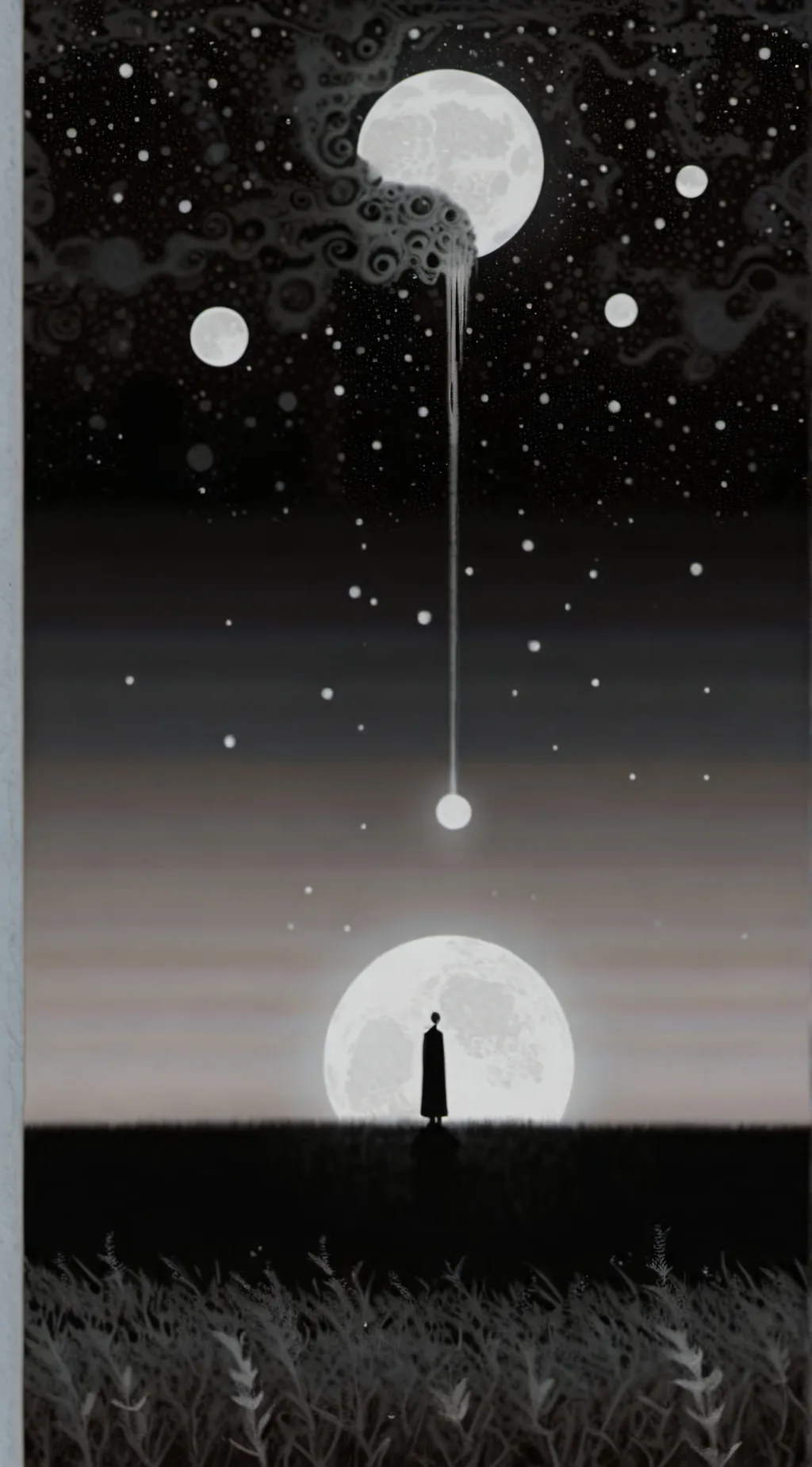 ai character: Moon background