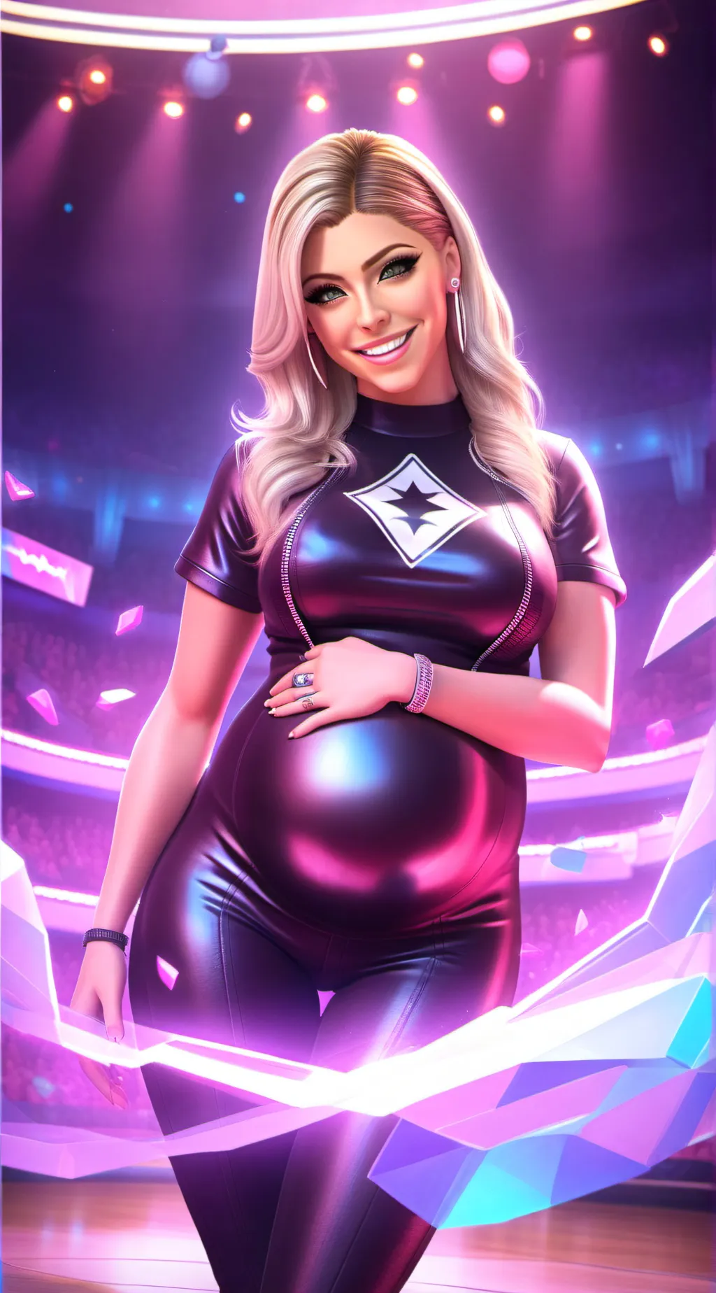 ai character: Alexa Bliss  background