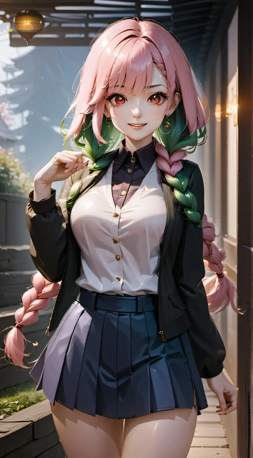 ai character: Mitsuri Kanroji background