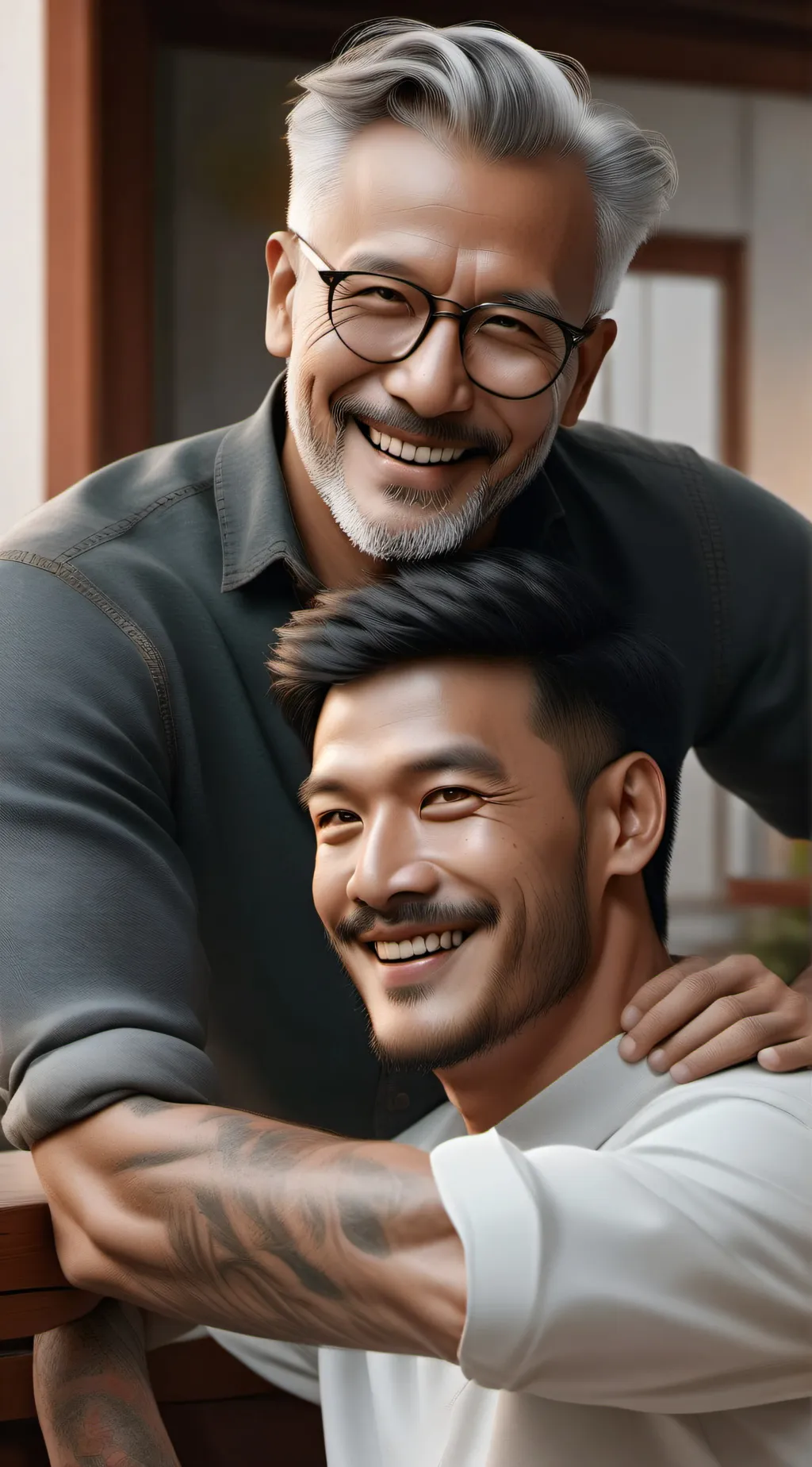 ai character: Daddy  background