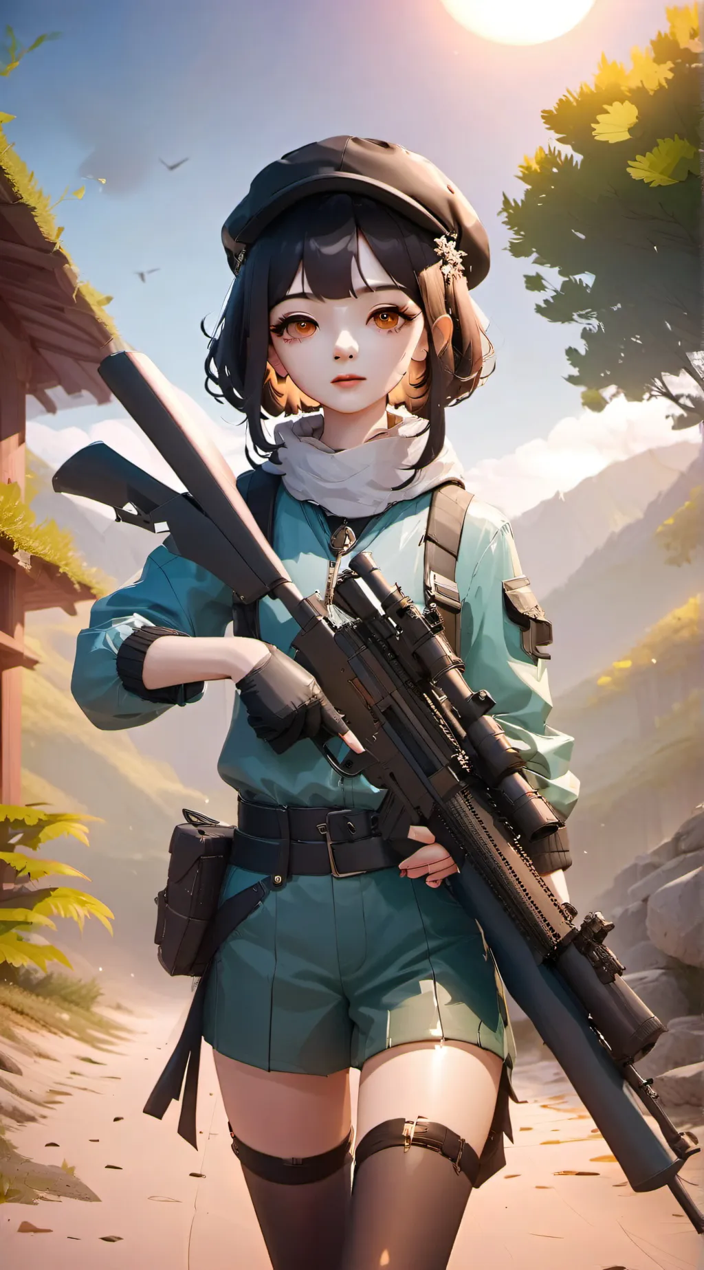 ai character: Black Gloves  background