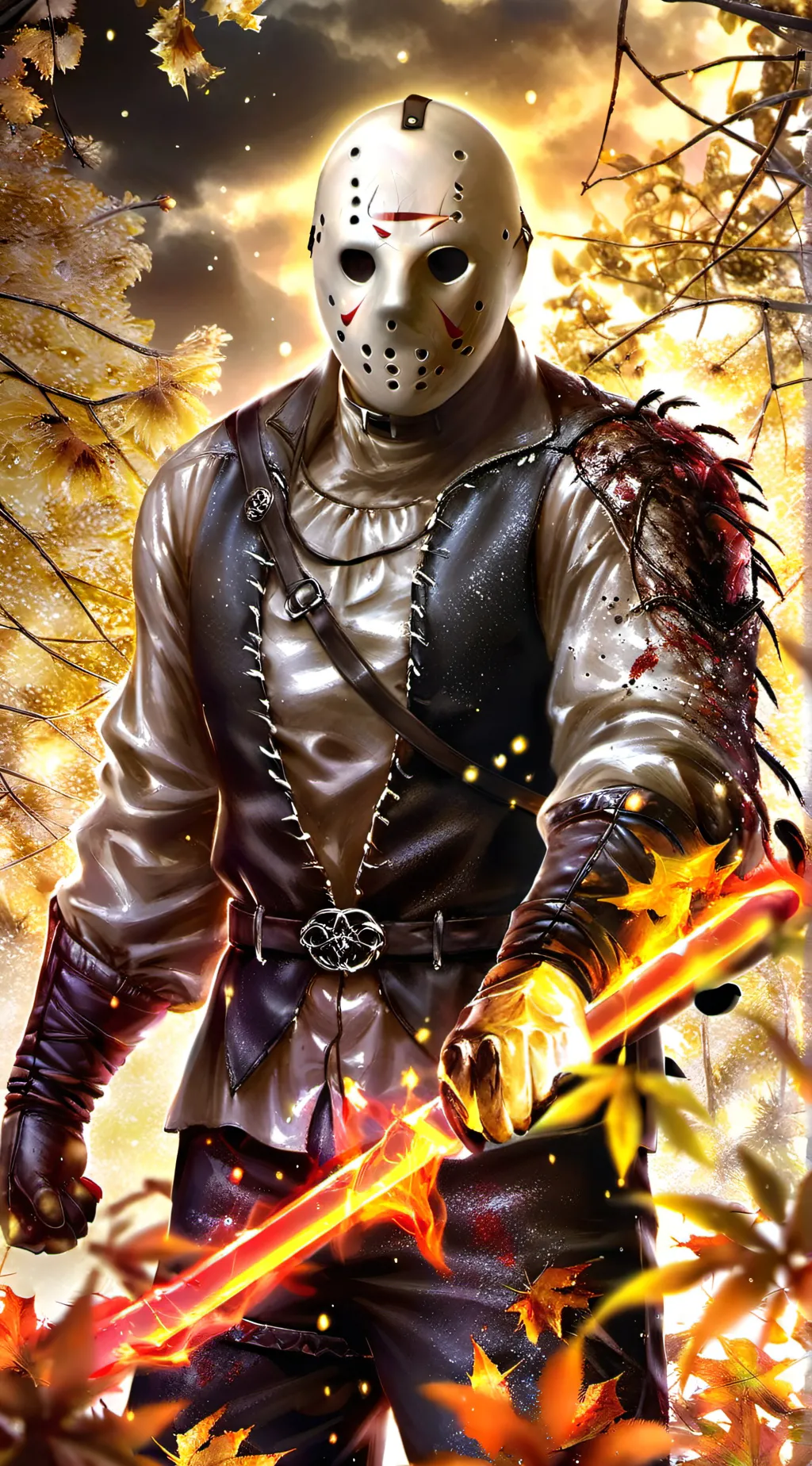 ai character: Jason Voorhees  background