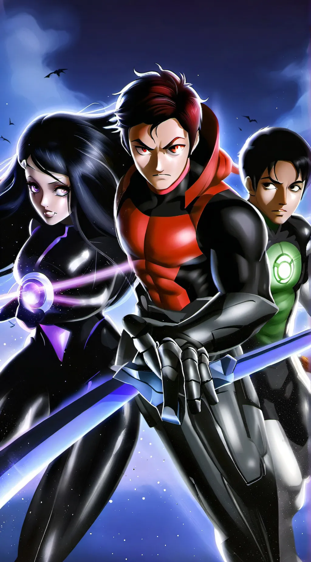 ai character: tfp x teen titans  background