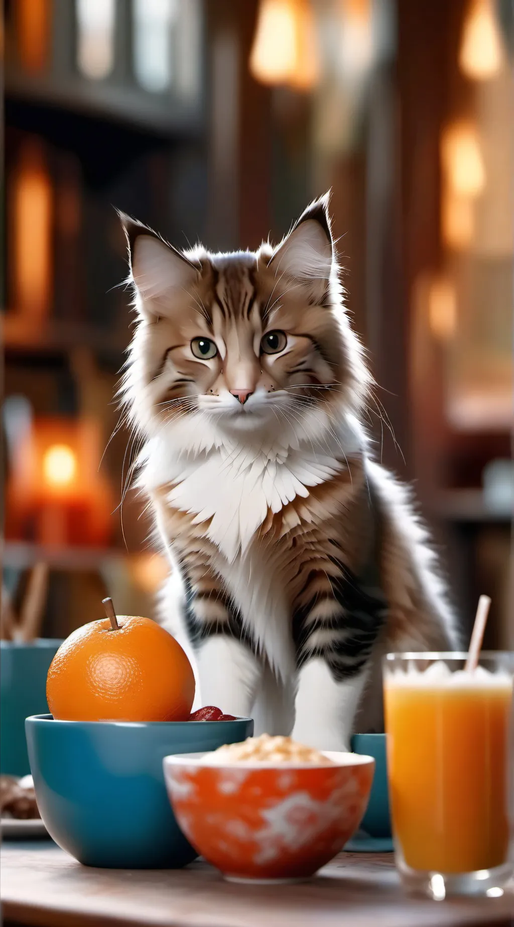 ai character: cat background