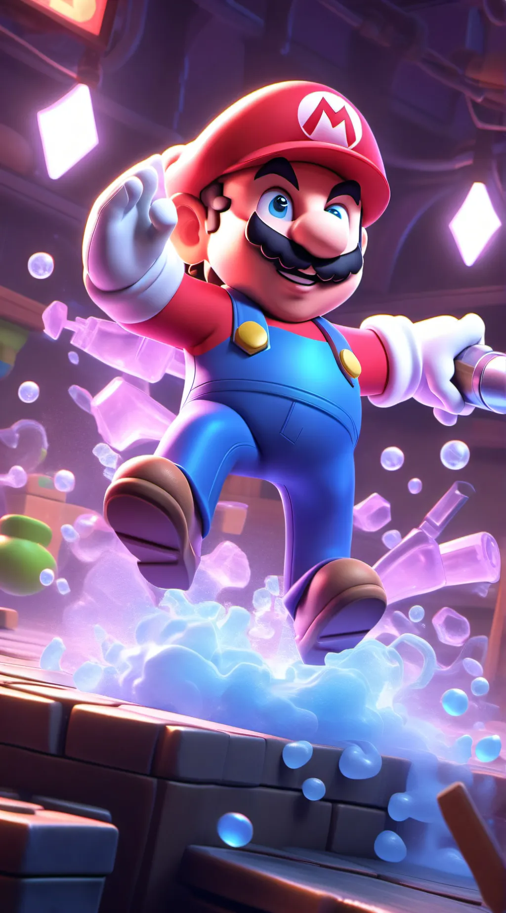 ai character: Mario background