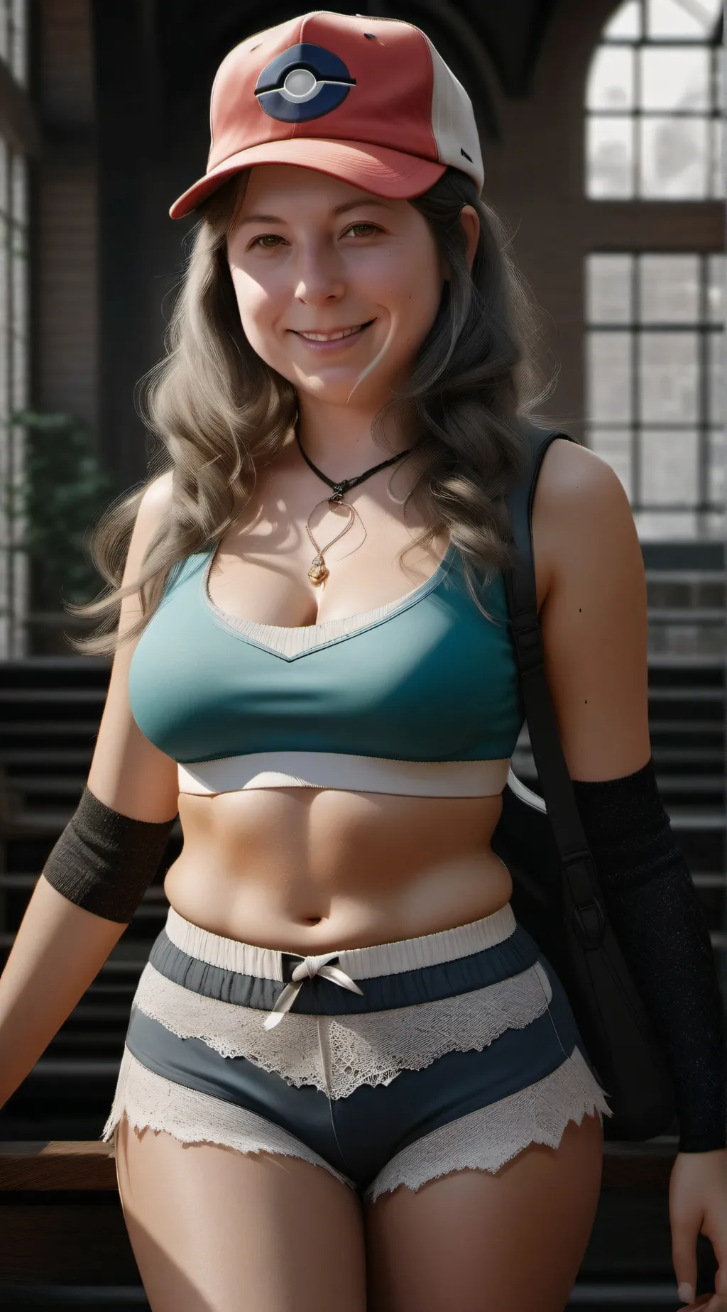 ai character: Ashley Ketchum background
