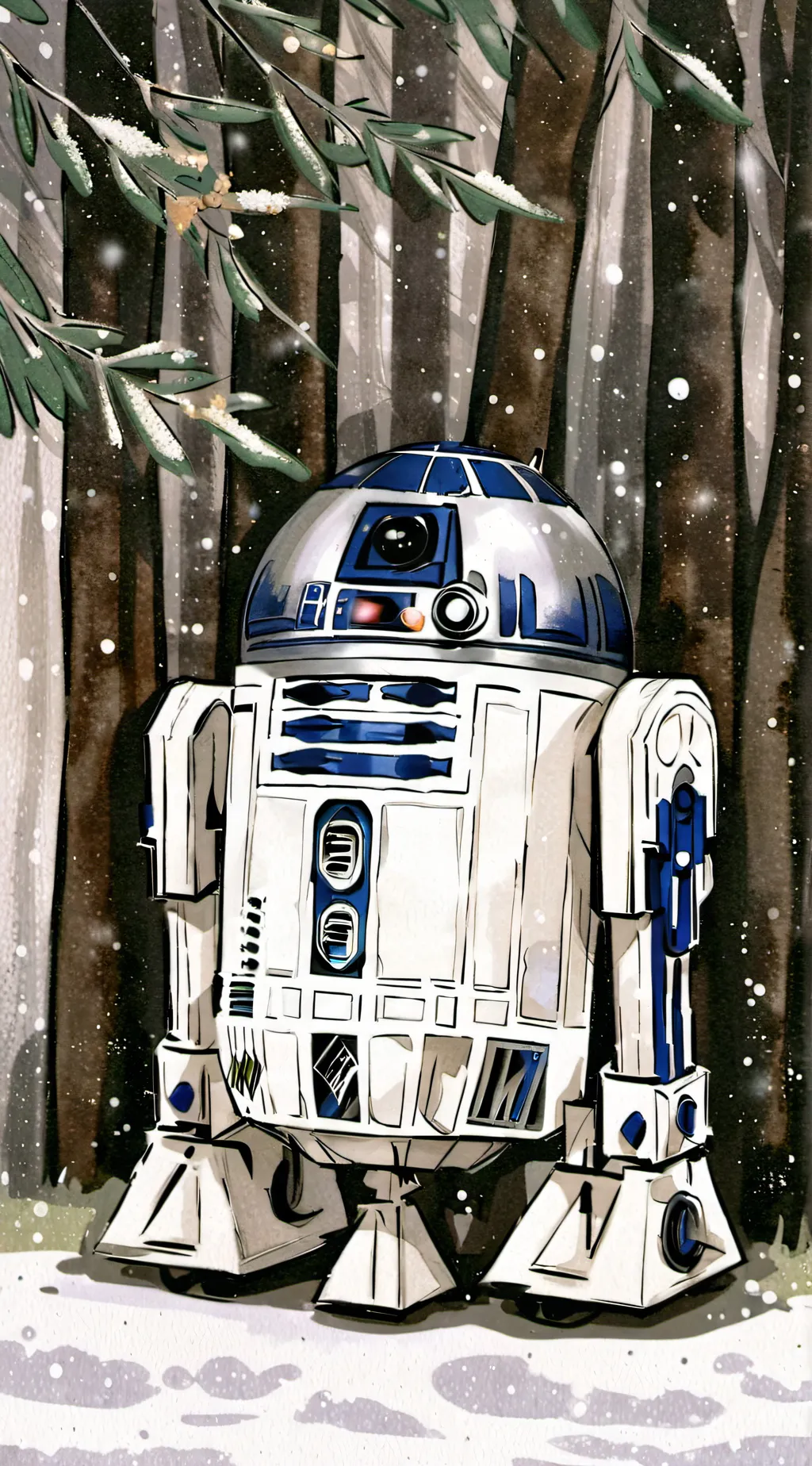 ai character: R2-D2  background