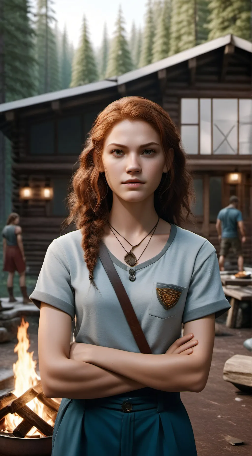 ai character: camp half blood background