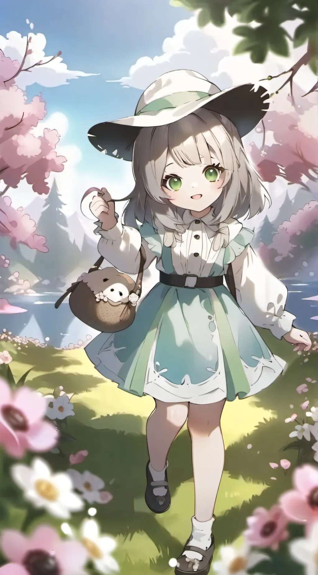 ai character: Cherry background