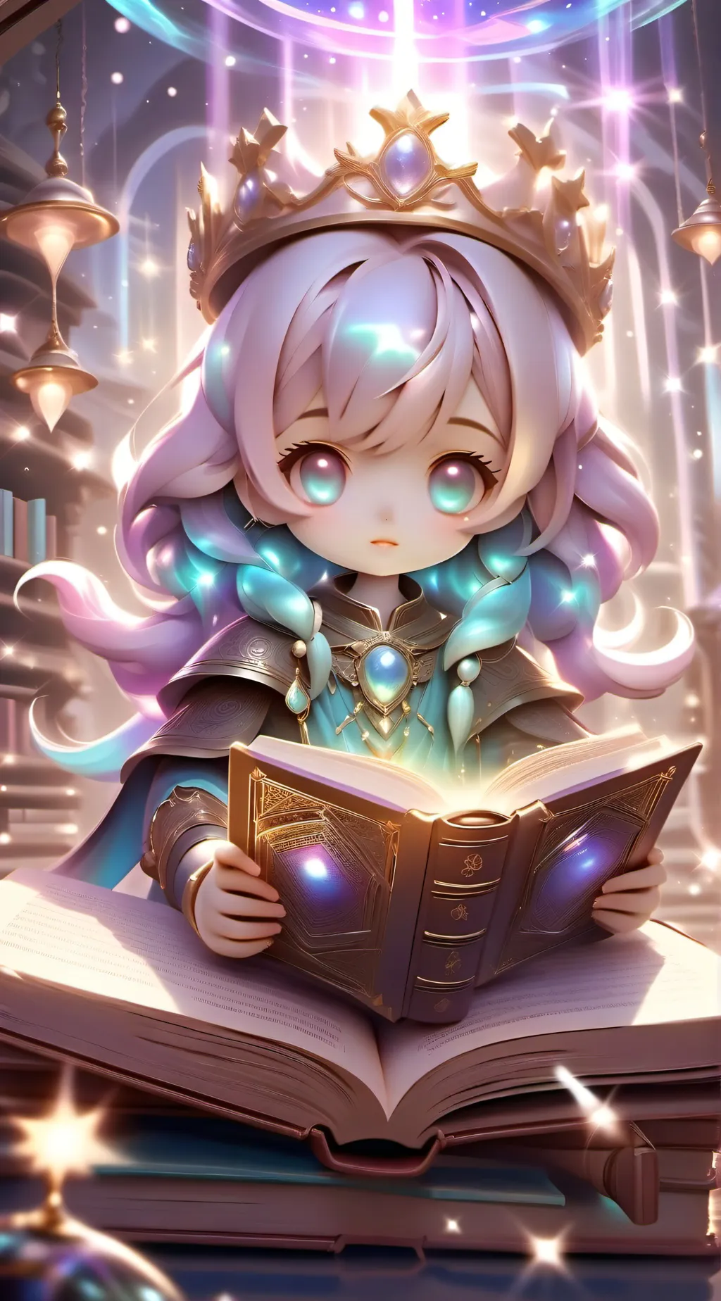 ai character: Story girl background