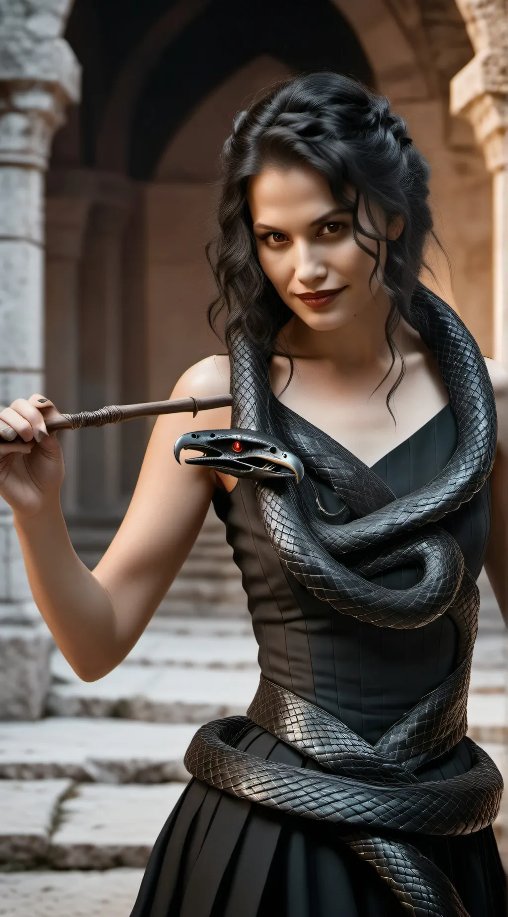 ai character:  △⃒⃘Bellatrix  background