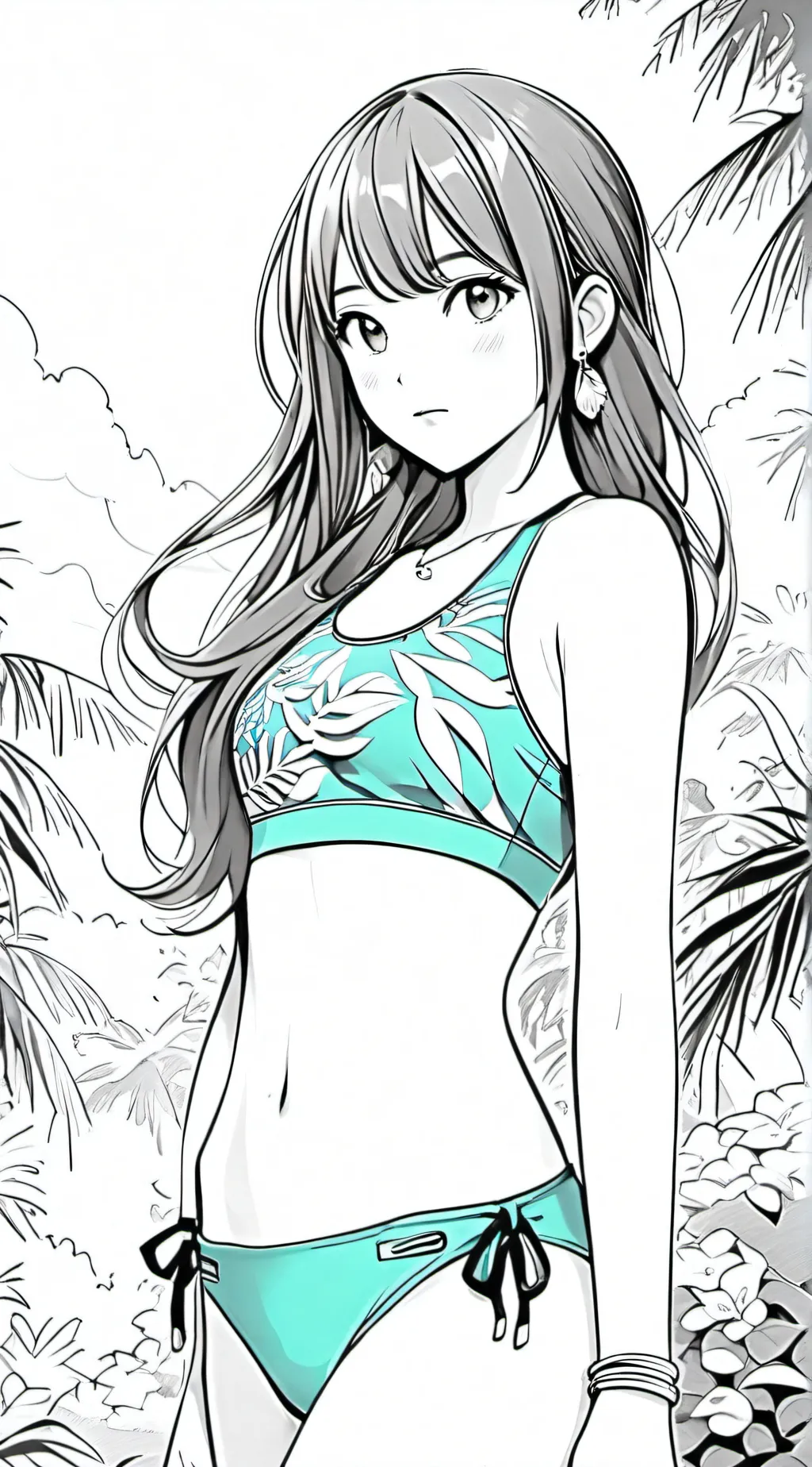 ai character: aqua background