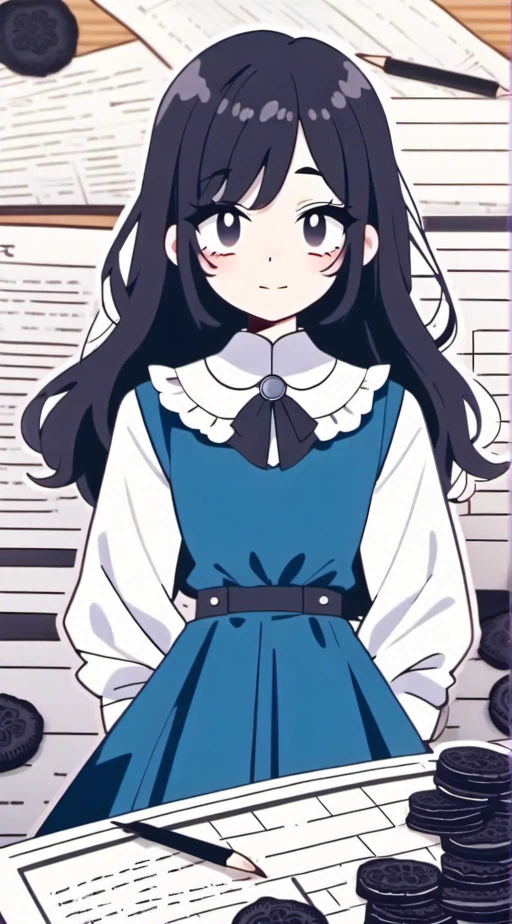 ai character: Miss Circle background