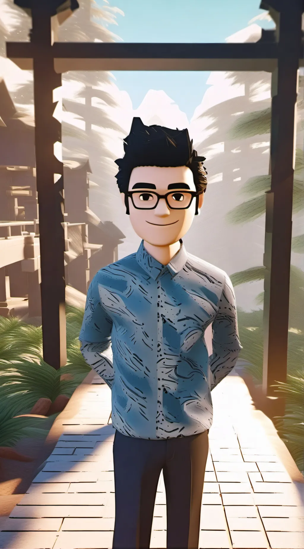 ai character: Roblox story background