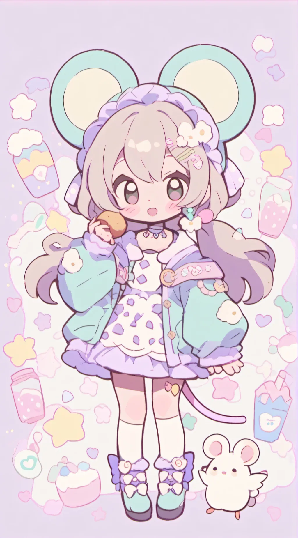 ai character: Emilia//~ background