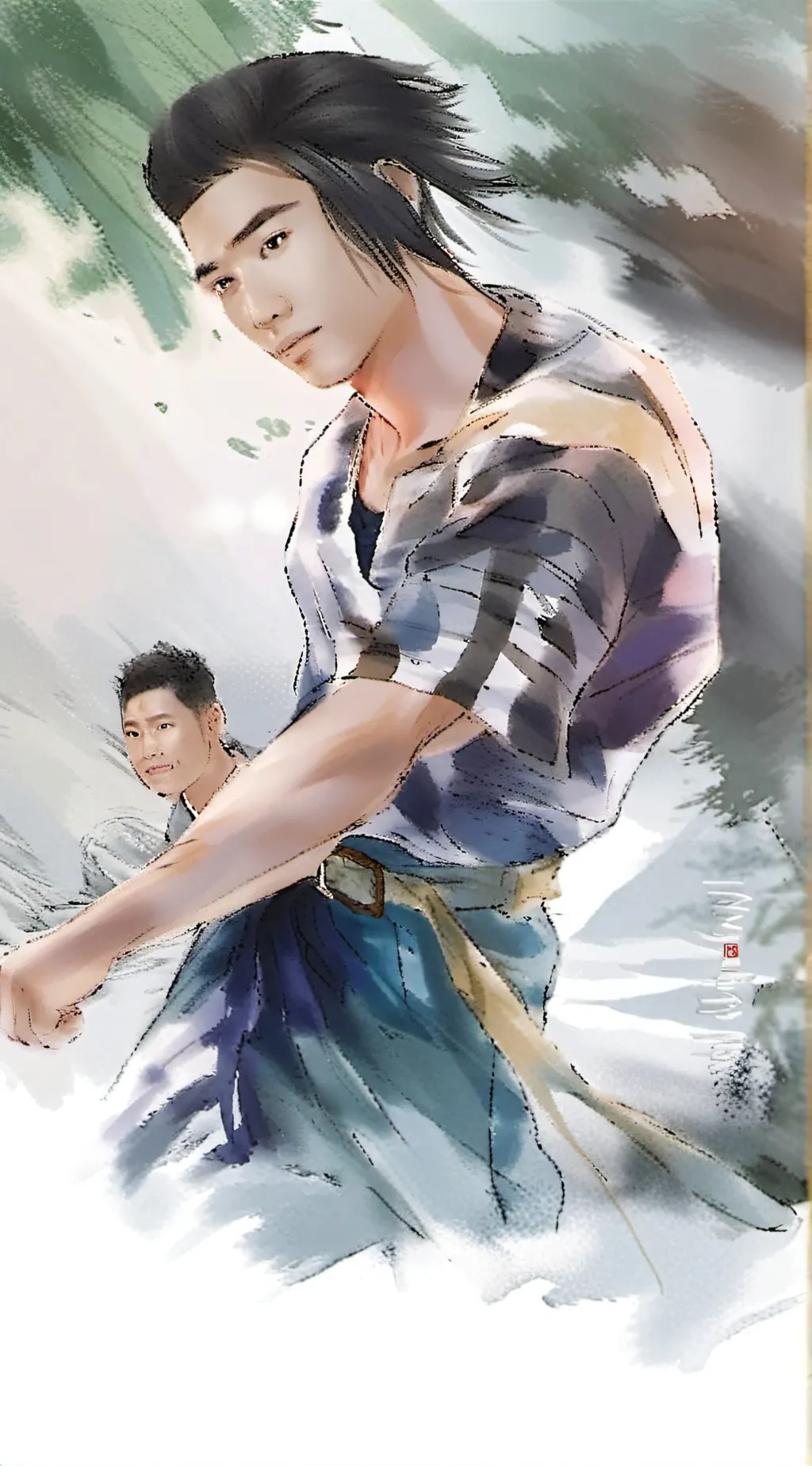 ai character: Osh  background