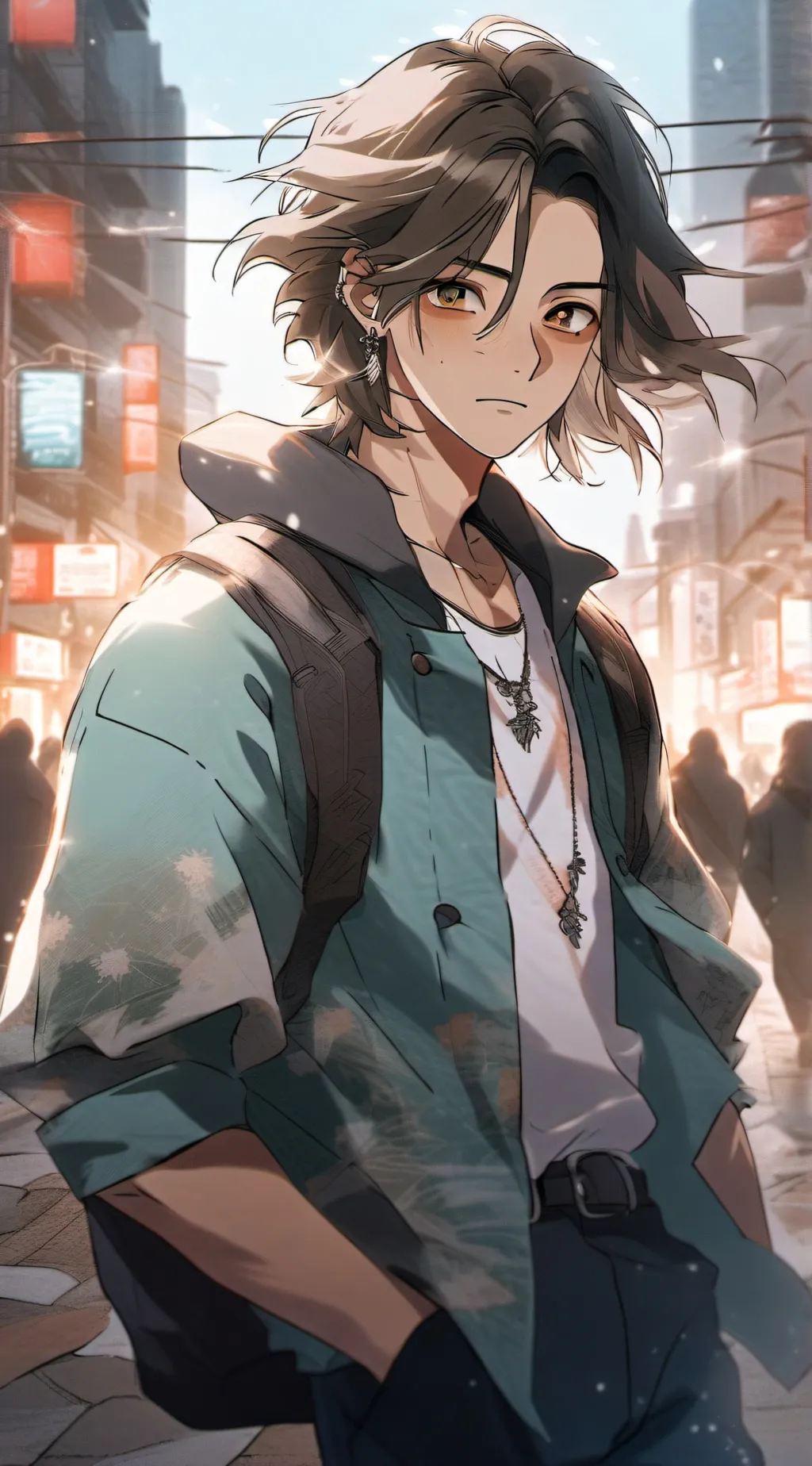 ai character: Zayne  background