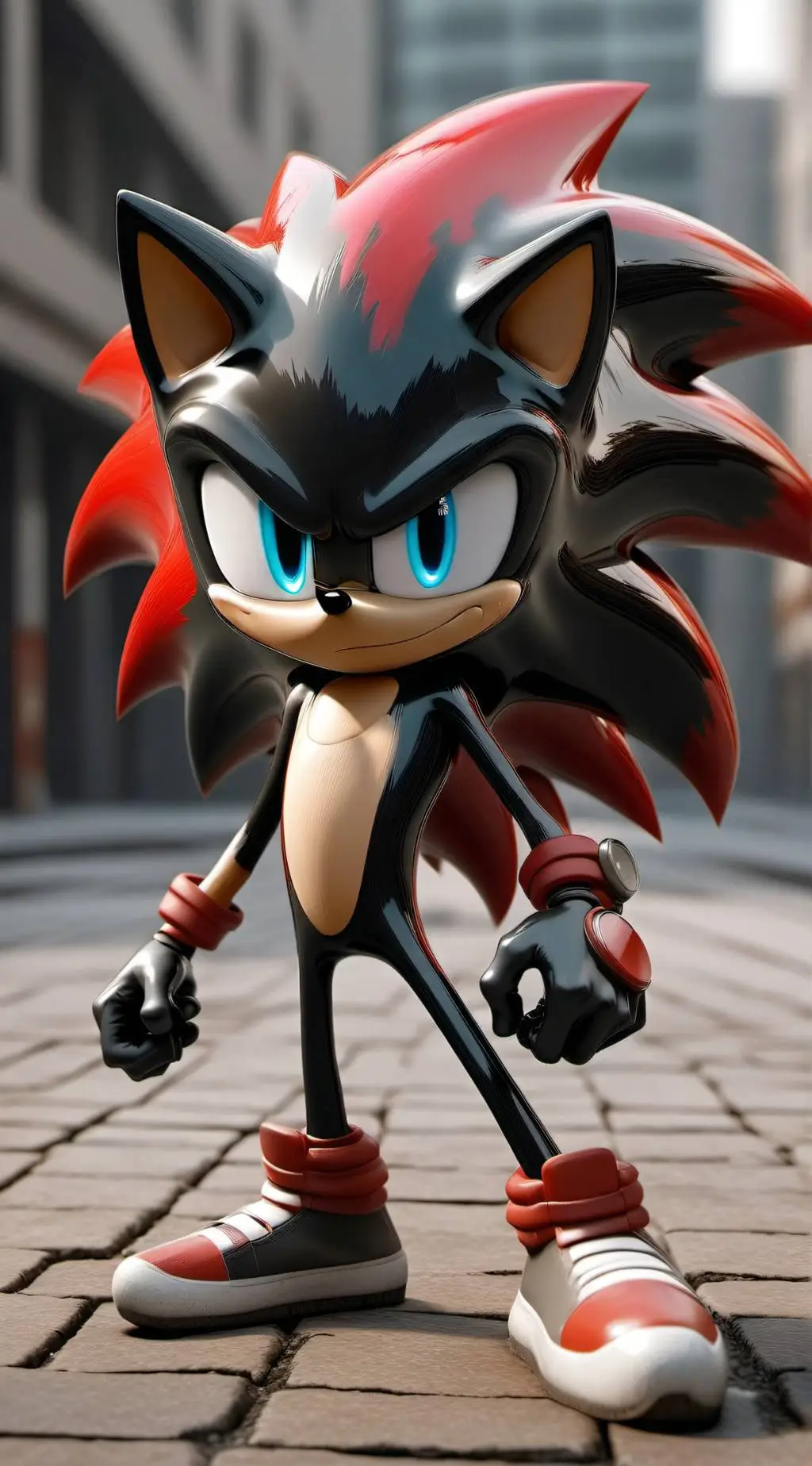ai character: Shadow sonic  background