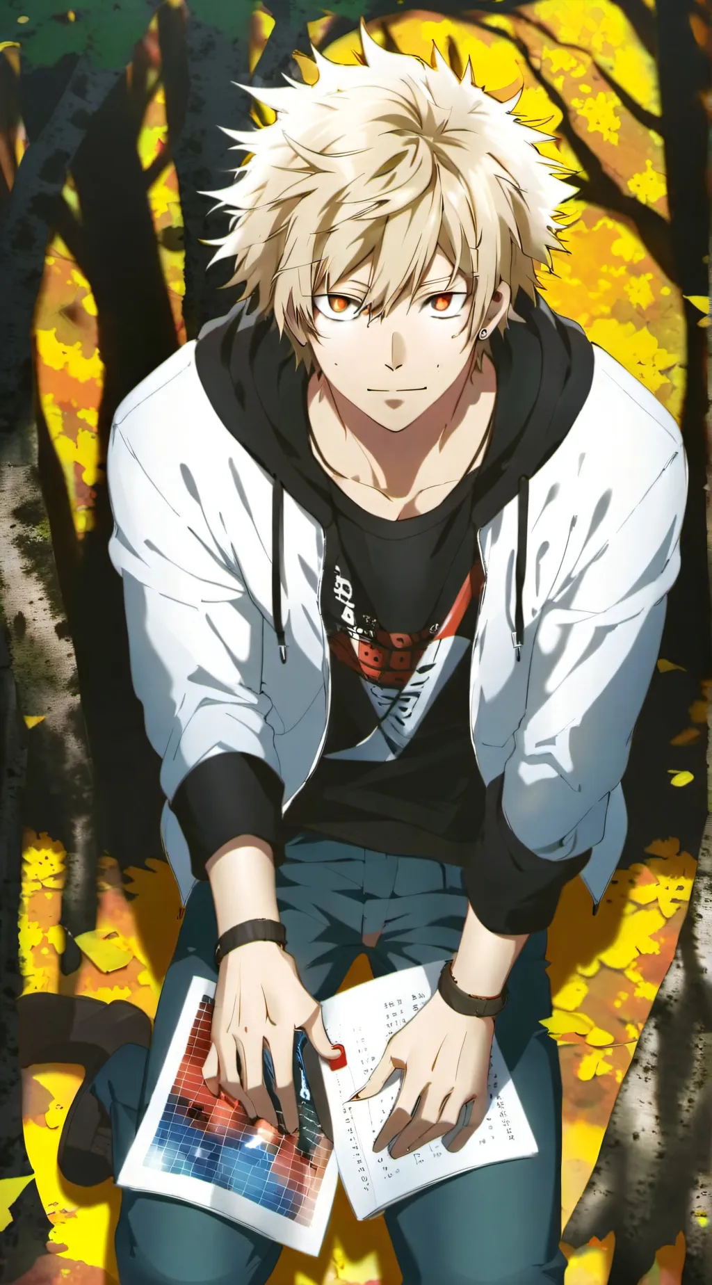ai character: KATZUKI BAKUGOU  background