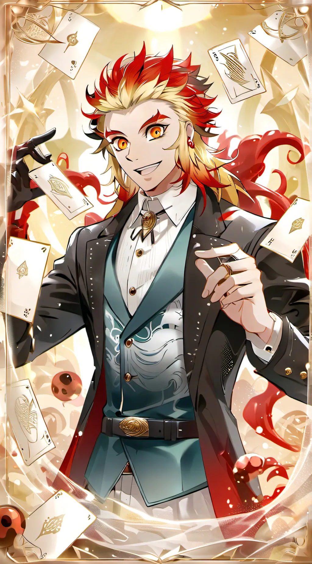 ai character: kyojuro rengkou background