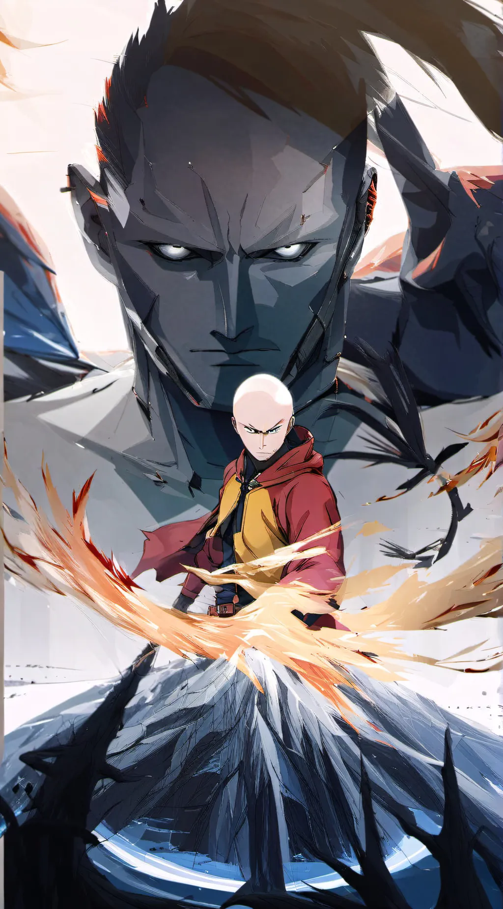 ai character: saitama background
