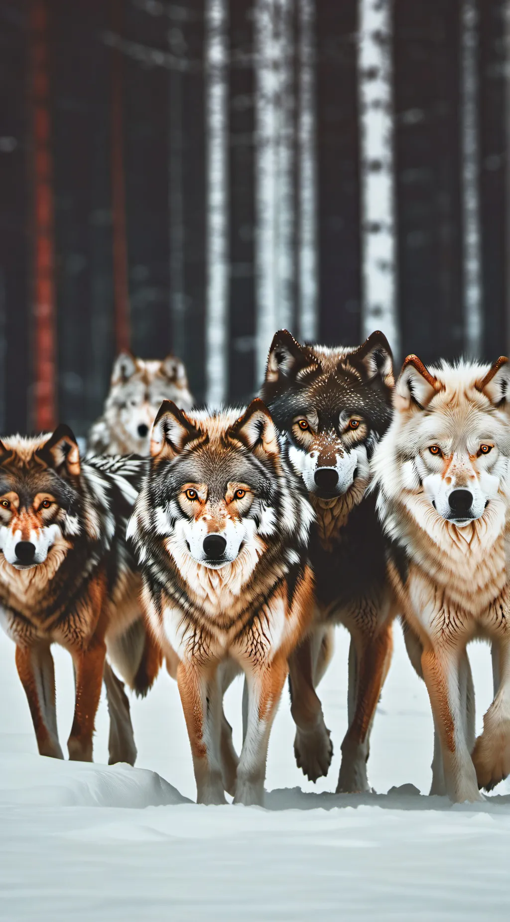 ai character: Wolf pack/zoo background