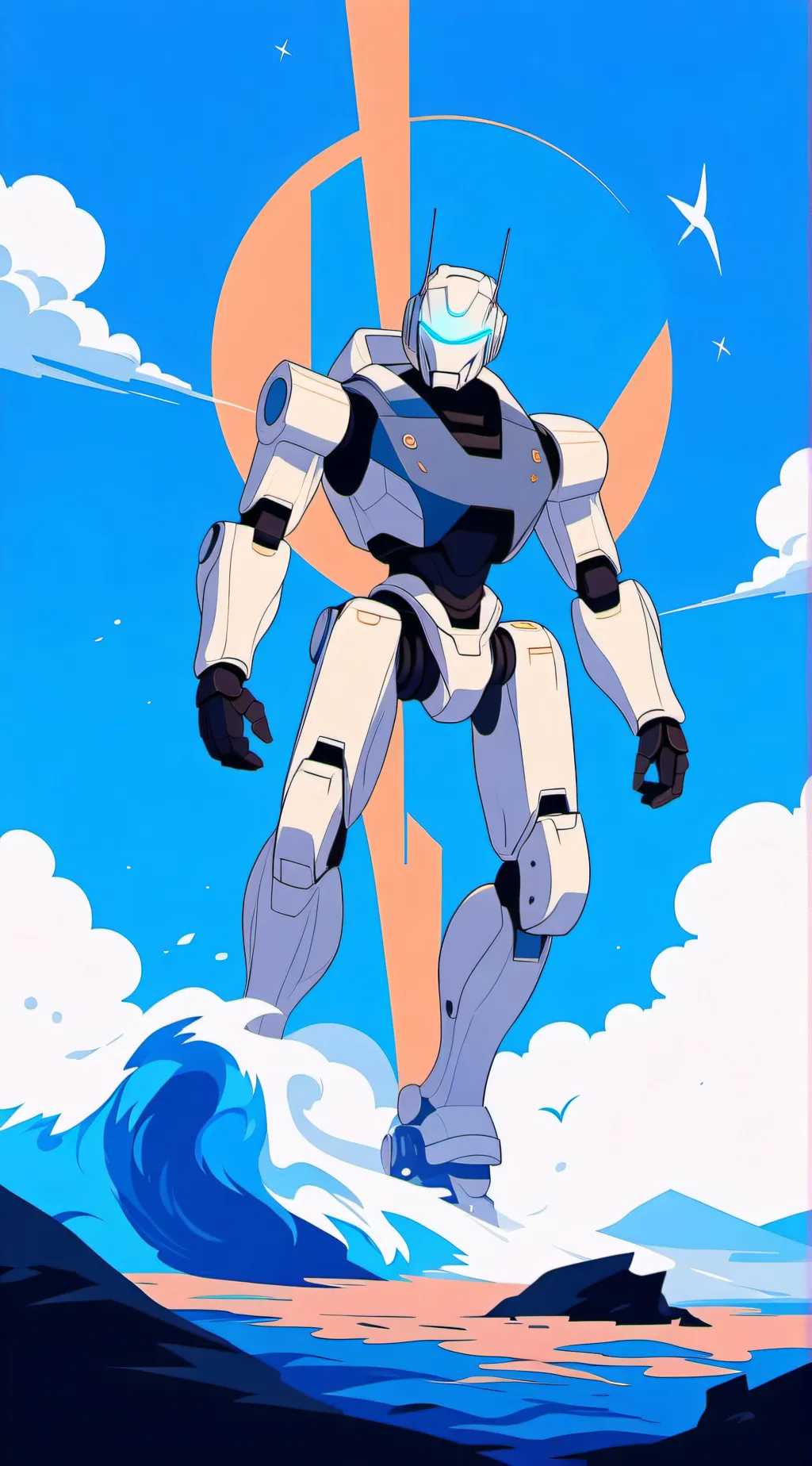 ai character: robot background