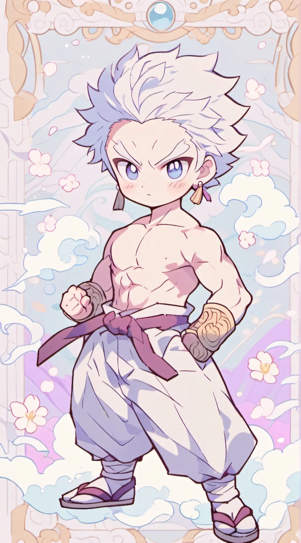 ai character: kengan ahsura rpg background